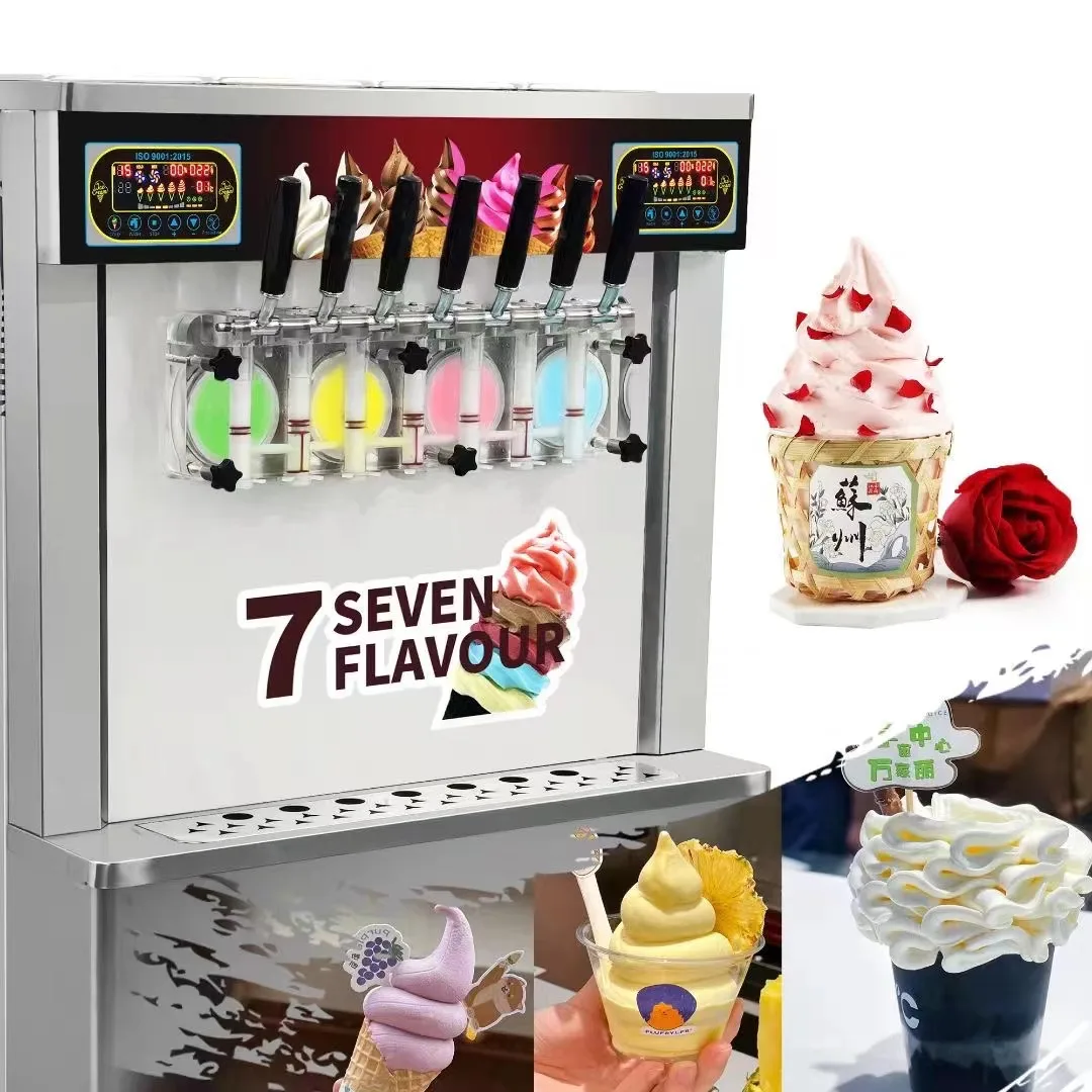 7 ароматов заводская цена аппарат для приготовления мороженого с одним