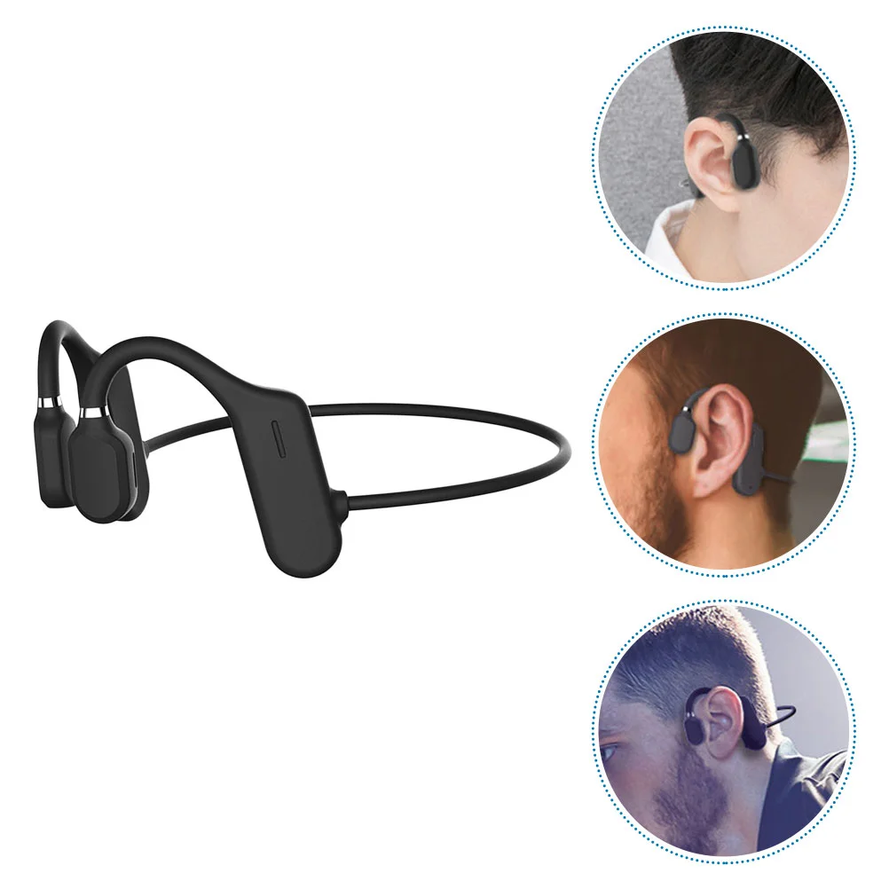 

1pc Bone Conduction Headset Wireless Headset Free Hands Sports Headphone