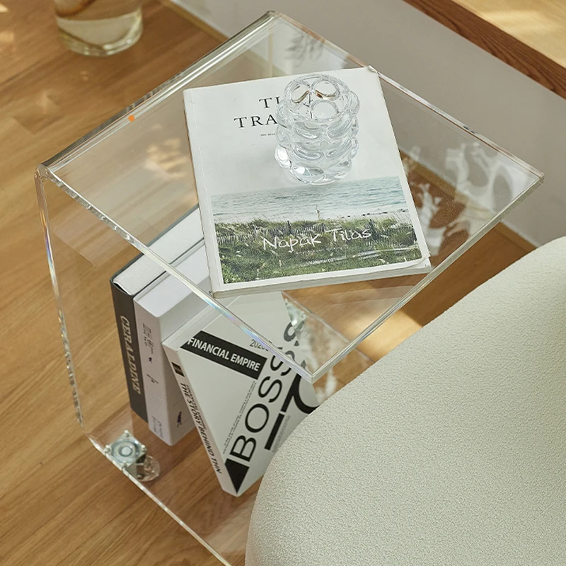 Скандинавская акриловая тележка для столового автомобиля журнальный столик