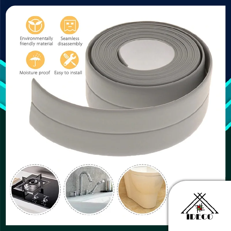 

Moisture proof PVC sealing strip beautiful seam paste kitchen and bathroom paste kitchen gap toilet corner self-adhesive
