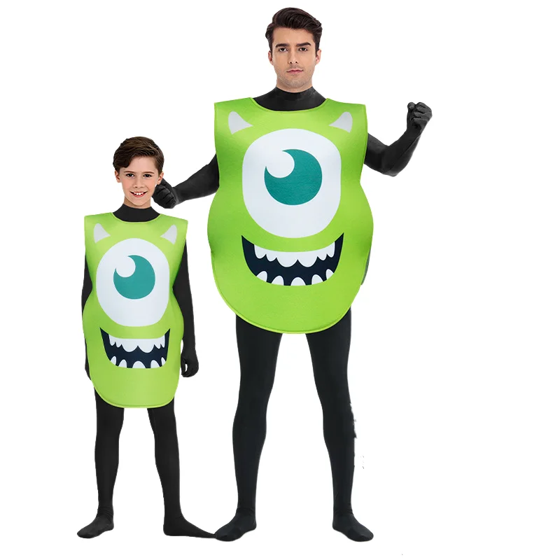 Аниме мультфильм монстры забавный косплей большие глаза с принтом для взрослых и