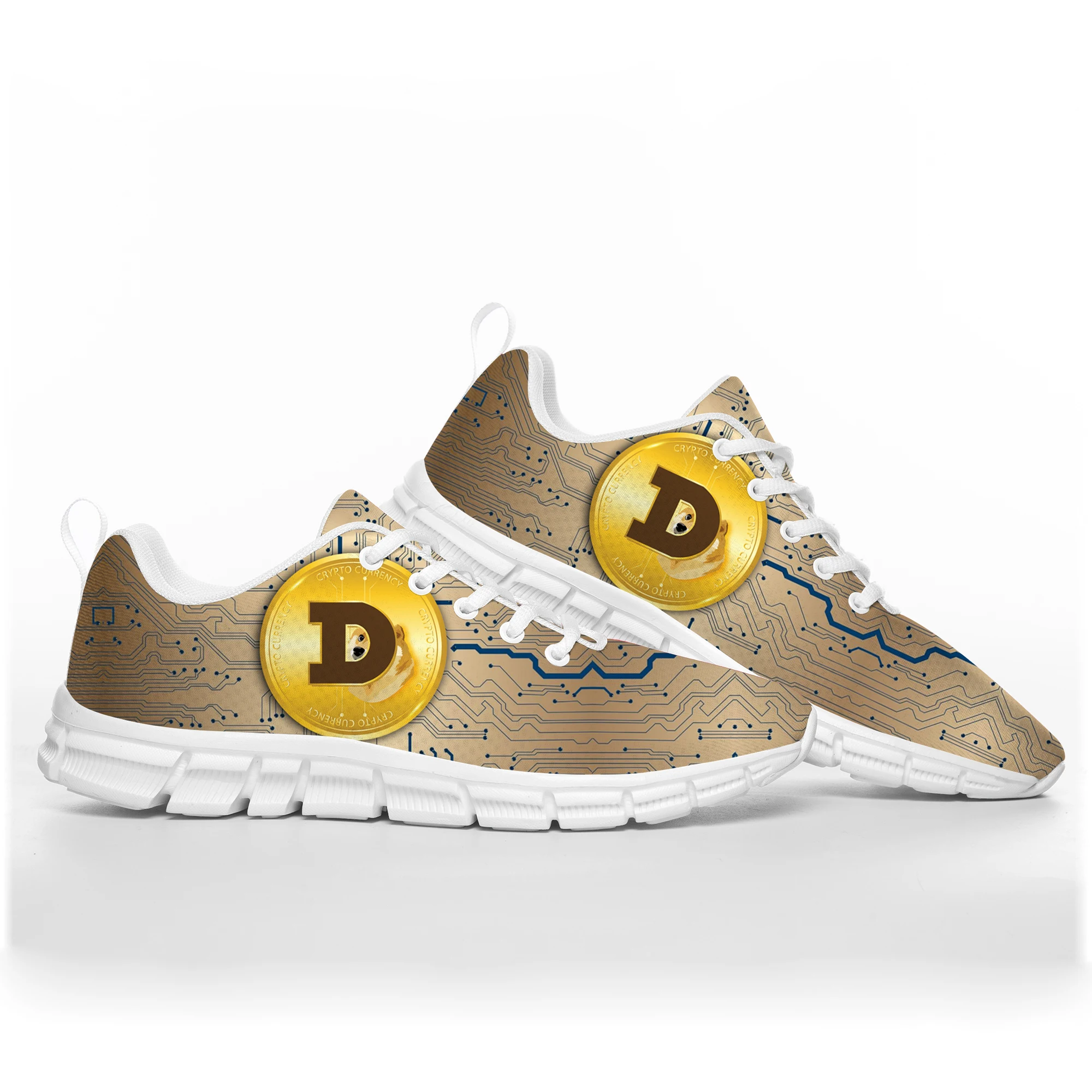 

Dogecoin Crypto Currency Dog Coin Miner Sports Shoes Mens Womens Teenager Kids Children Sneakers Custom High Quality Couple Shoe
