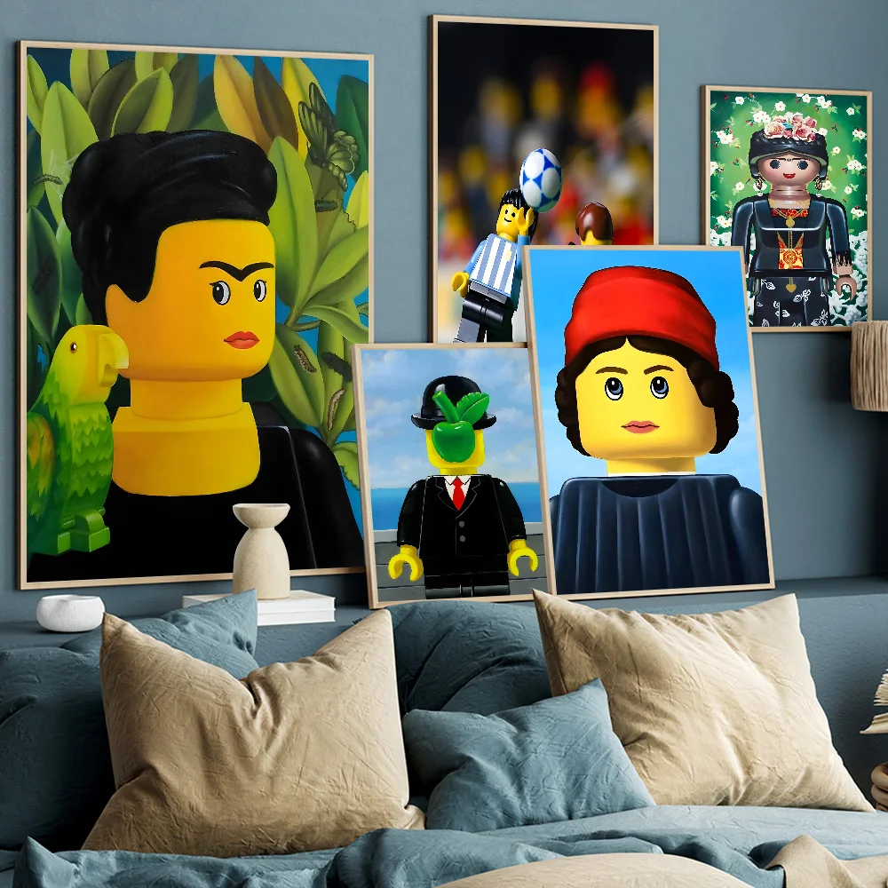 Абстрактная забавная Мона плакат лисы Good Print Posters work Wall Гостиная Бар Кафе постеры