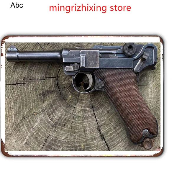 Фото Вывеска калибр ручной пистолет и пули Luger Gp100 Colt пустынный налет домашний