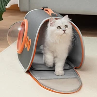 cat carrier bag outdoor pet shoulder bag carriers backpack breathable portable travel transparent bag handbag pet accessories