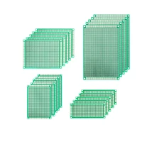 5pcslot pcb double sided prototype board green 3x7 5x7 6x8 8x12cm circuit boardlot of electronic components