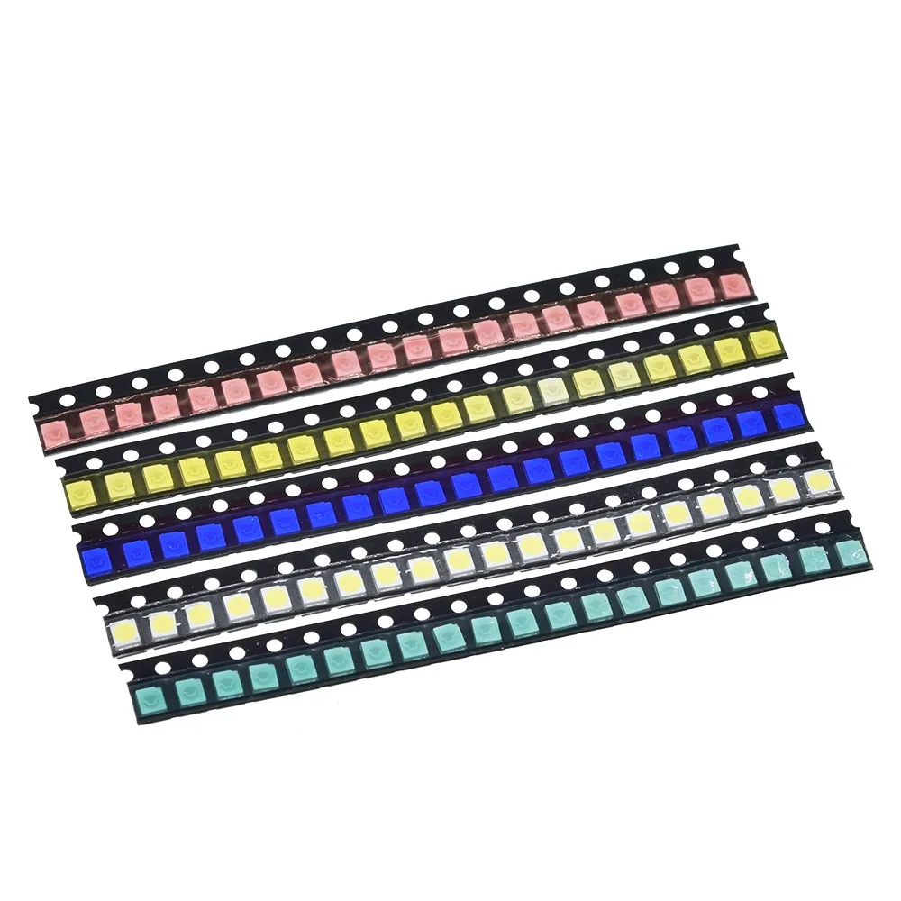 

Светодиодный набор TZT 100 шт., SMD 1210, красный/зеленый/синий/желтый/белый