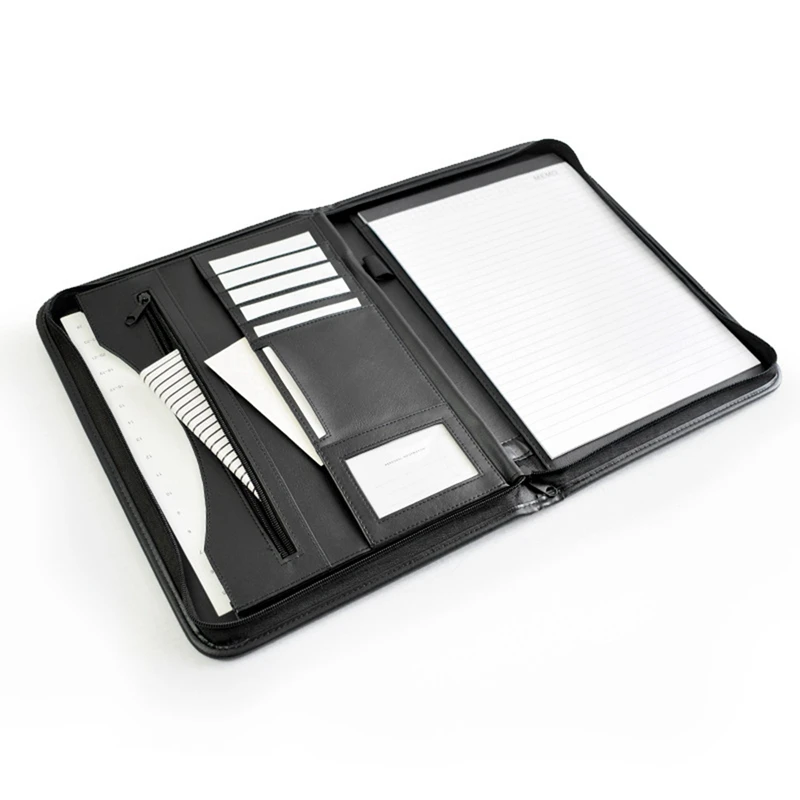 

3X A4 папка из искусственной кожи многофункциональный органайзер для офиса планировщик блокнот школьная офисная папка для документов