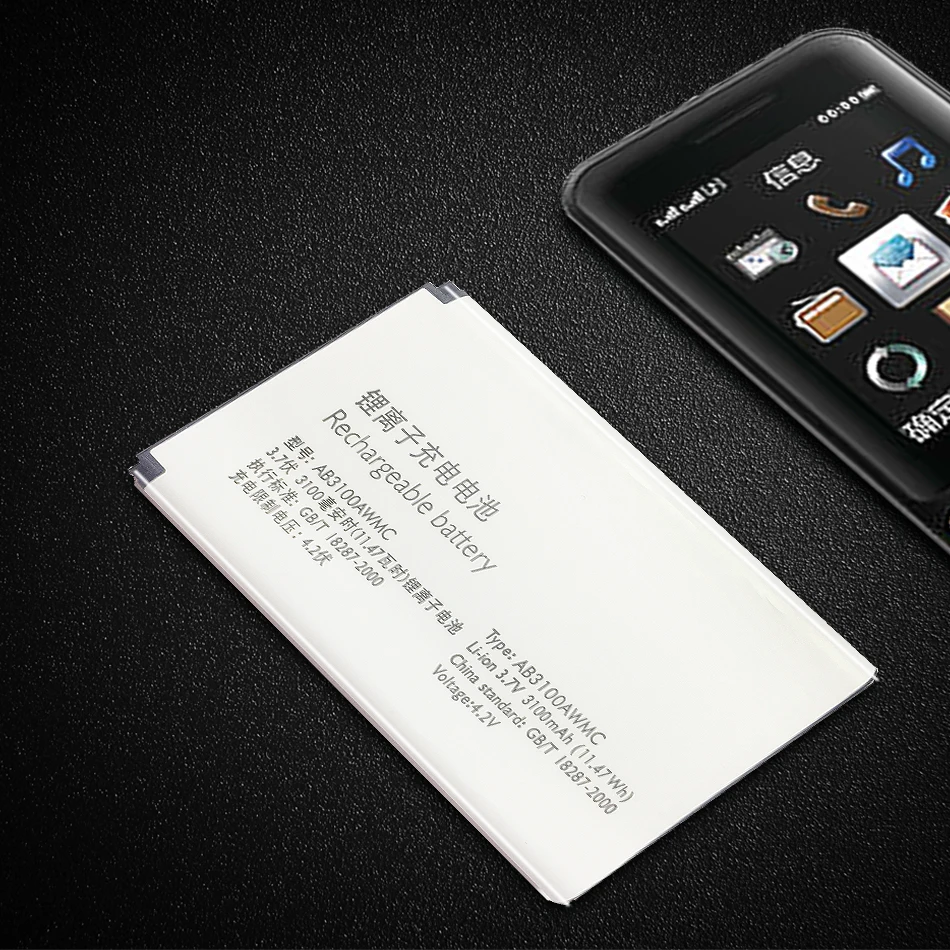 Для PHILIPS Xenium E180 E181 CTE180BK запасная батарея для мобильного телефона 3100mAh AB3100AWMT AB3100AWMC Batterij
