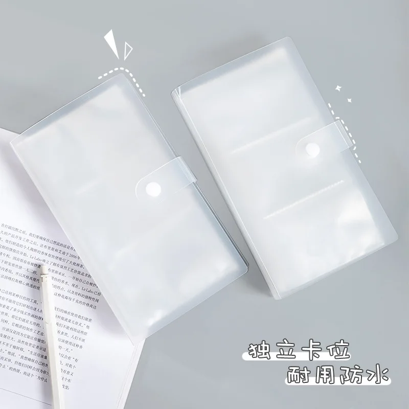 

1box Ins Transparent Business Card Holder Movie Ticket Train Ticket Sticker Storage Book Girls Star Chasing Photo Storage Book