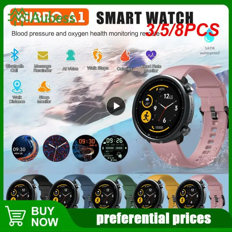 

3/5/8PCS Touch Screen Smart Bracelet Heart Rate Monitor Smartwatch Fitness Tracker Waterproof Smart Watches