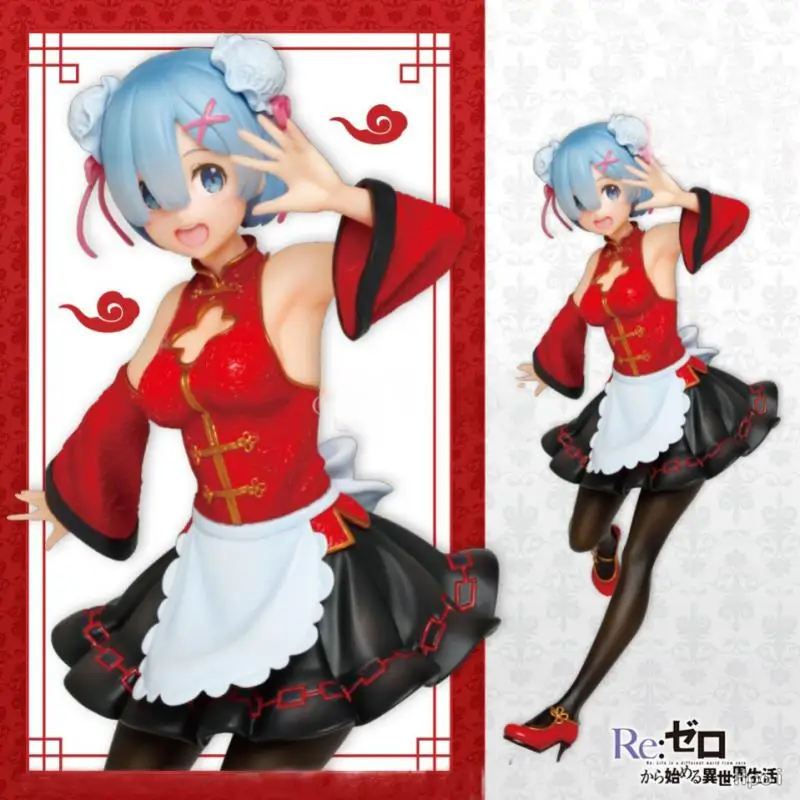 

Экшн-фигурка Рем и Рам из аниме «Re: Zero-start Life In other World», ПВХ, модель куклы Rem и Ram, украшение для куклы