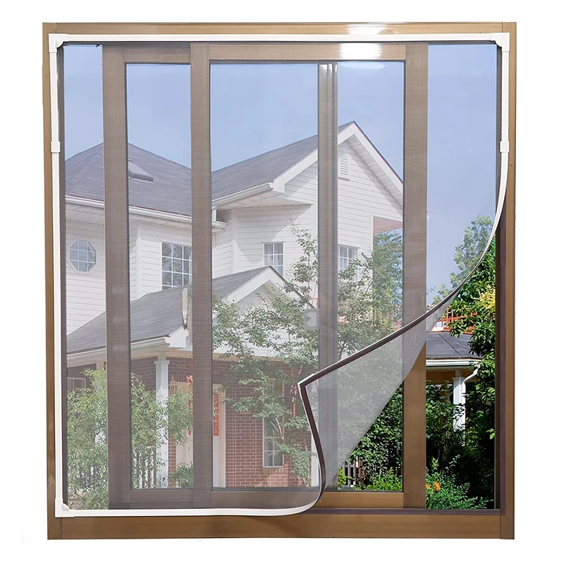 

Insect Window Screen Mesh Indoor Anti Fly Curtain Tulle Summer Invisible Anti-Mosquito Removable Washable Customize Screen Net