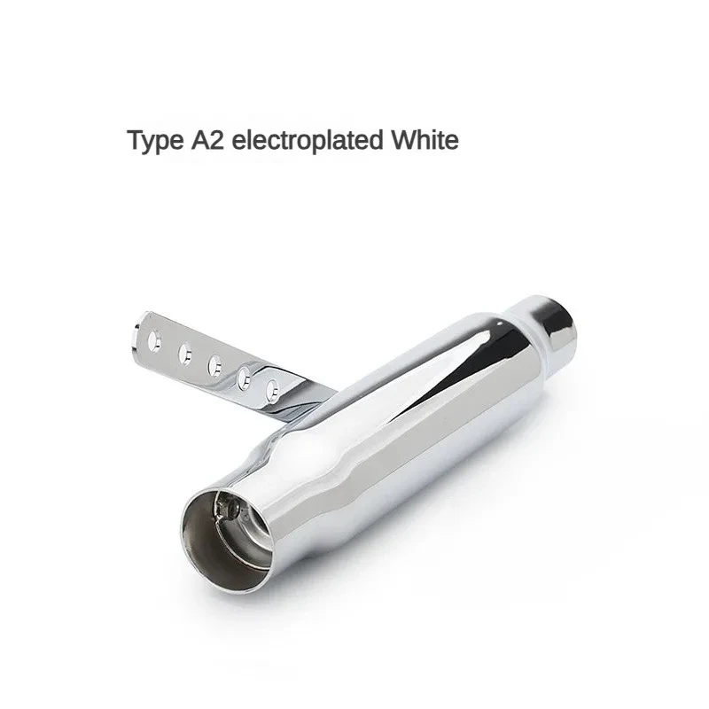 

Универсальная выхлопная труба мотоцикла 38/40/43/45 мм в стиле ретро для Harley Triumph Pit Bike Escape Moto, черный/серебристый