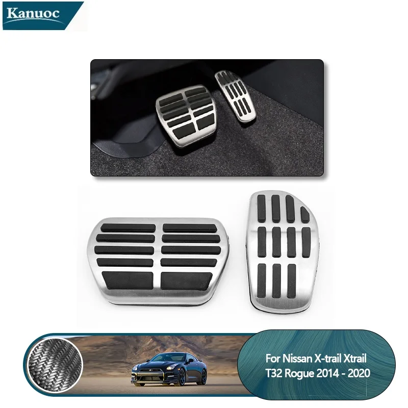 2Pcs AT Car Fuel Gas Pedals Brake Pedal Cover for Nissan X-trail Xtrail T32 Rogue 2014-2020 Qashqai J11 2015-2020 Accessories 2Pcs AT Car Fuel Gas Pedals Brake Pedal Cover for Nissan X-trail Xtrail T32 Rogue 2014-2020 Qashqai J11 2015-2020 Accessories