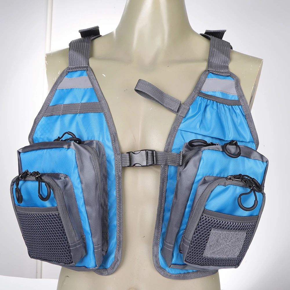 

Fishing Jacket Quick-drying Multi-Pocket Mesh Vest Portable Chest Pack Outdoor Safety Waistcoat for Men Women Accessories