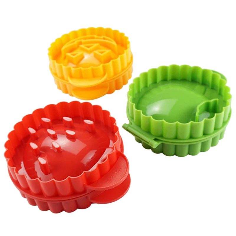 

1/3PCS Plastic Mini Pie Maker Pumpkin Strawberry Apple Shaped Pocket Pie Mold Pies Crust Mould Press Dough Press Pastry Tools