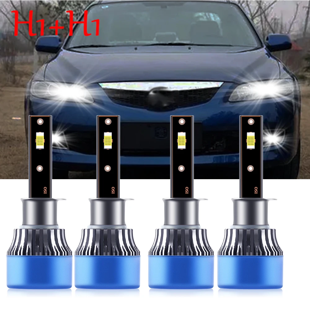 

Combo LED Headlight Bulbs High Low Beam Kits Bright White Halogen Replacement Lamps For Mazda 6 2003 2004 2005 2006 2007 2008