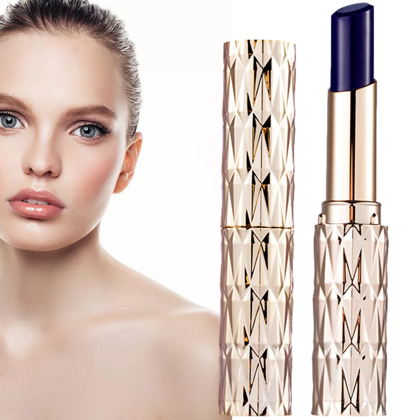 

Magic Blue Lipstick Magic Temperature Changing Colors Lip Sticks Waterproof Moisturizing Jelly Lipstick Durable Lip Balm For