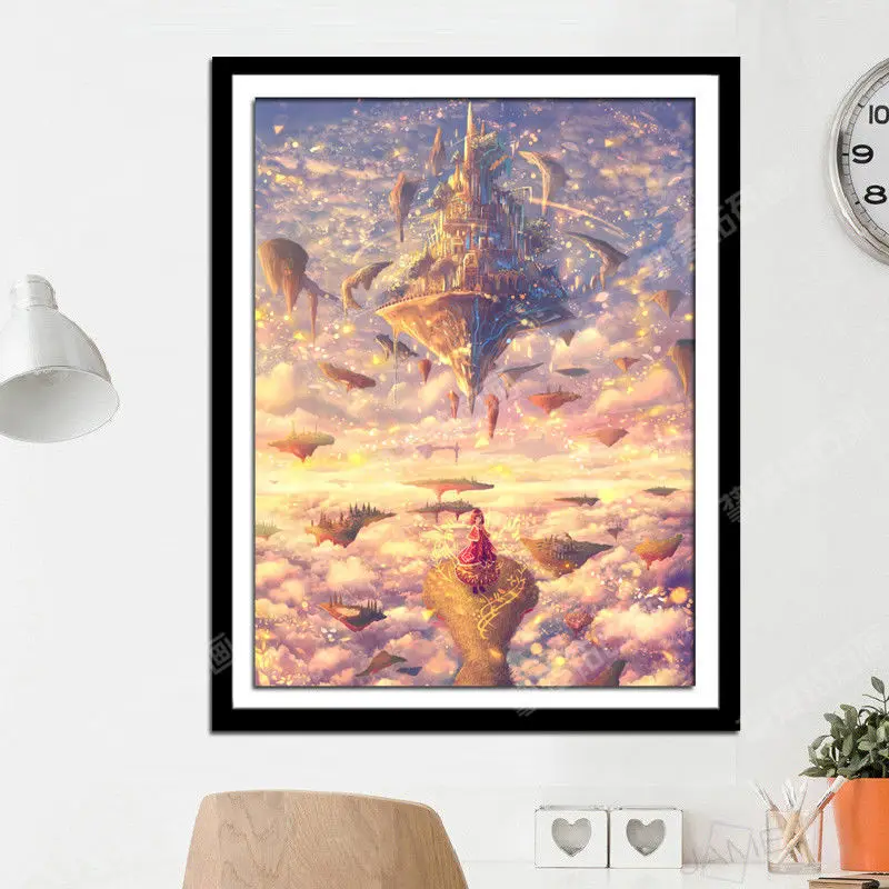 

Diamond Paintings 5D Full Diamond Beautiful Landscape Anime DIY Cross Stitch Kit Craft Kits for Adults Ever Moment Painting