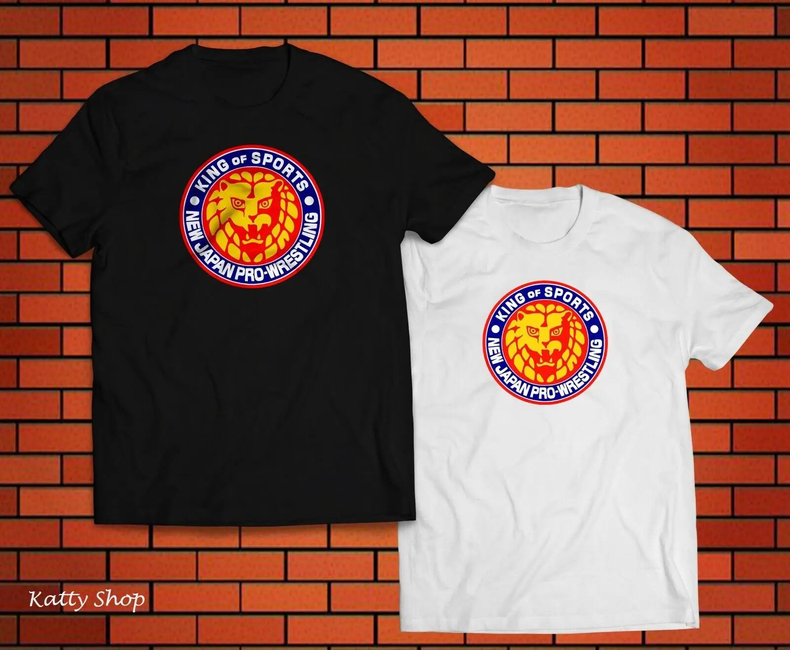 

New Design New Japan Pro Wrestling Black White T-Shirt Variations