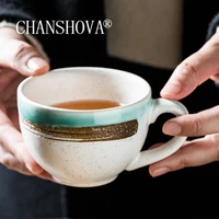 chanshova 200ml chinese retro personality ceramic teacup coffee mugs breakfast cup china porcelain h005