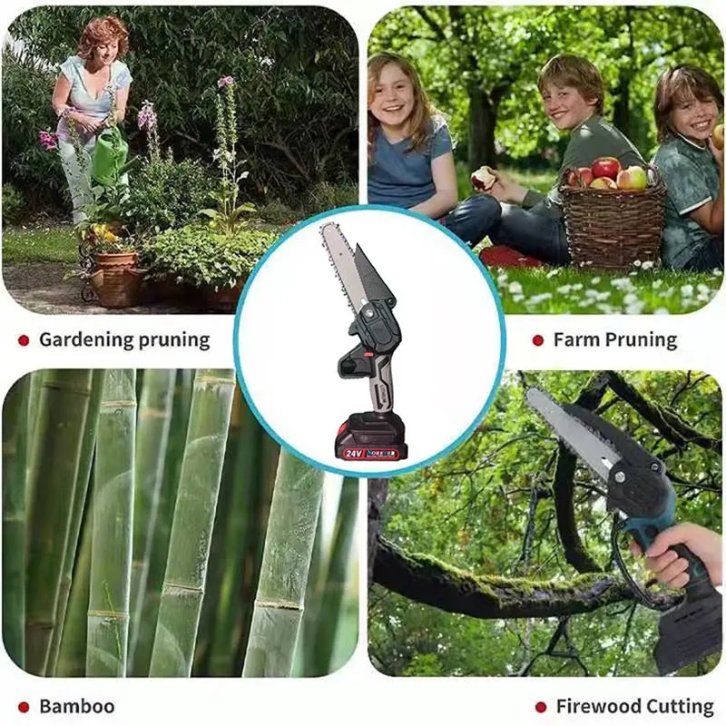 Электрическая ручная пила 6 дюймов с индикатором портативная литийионным