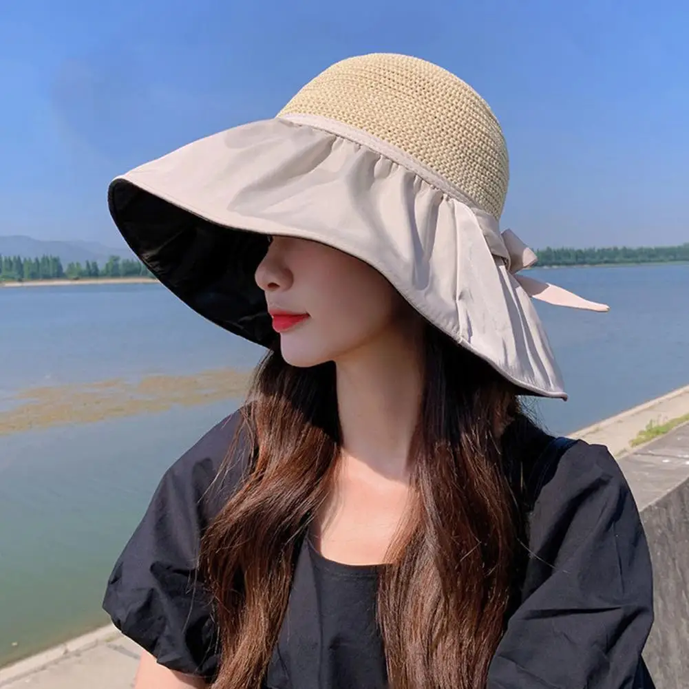 

Beach Hat Fashion Anti-slip Women Dress Up Sun Beach Hat Foldable UV Protection Sun Cap