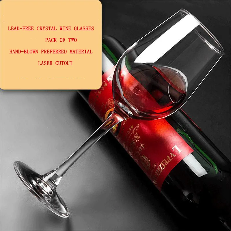 

360 мл винный бордовый бокал ручной работы, Хрустальный ультратонкий бокал для красного вина, свадебная посуда для напитков