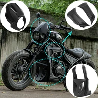 motorcycle black headlight fairing lower chin spoiler cover engine side frame for honda 2017 2021 rebel cmx 250 300 500