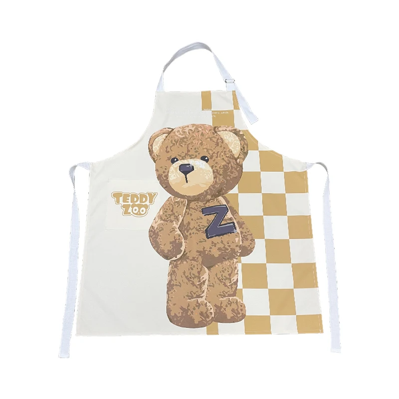 

Teddy Bear Adjustable Cotton Chef Aprons for Women 3 colors