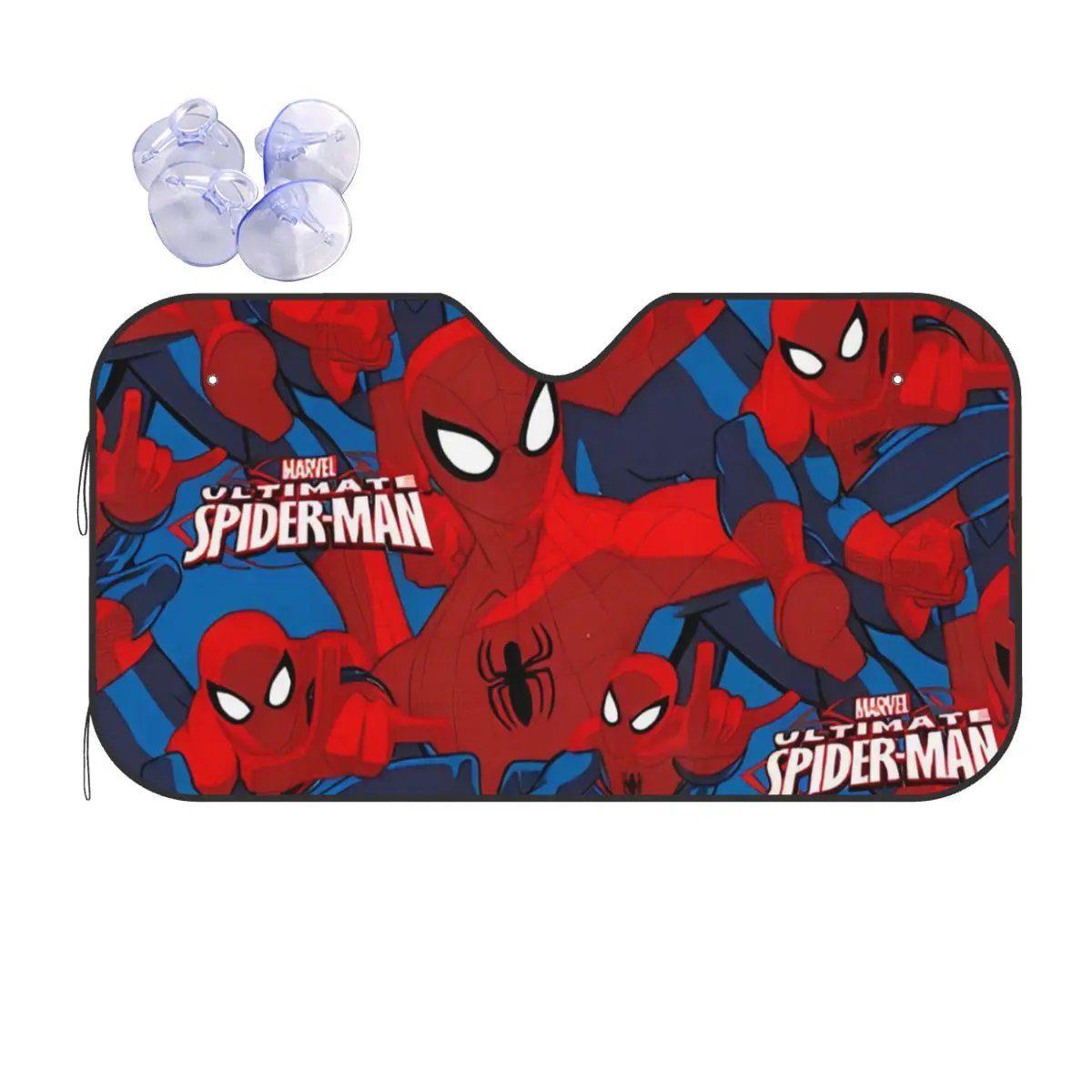 Человек-паук полиэстер солнцезащитный козырек ветровое стекло 70x130 см фольга