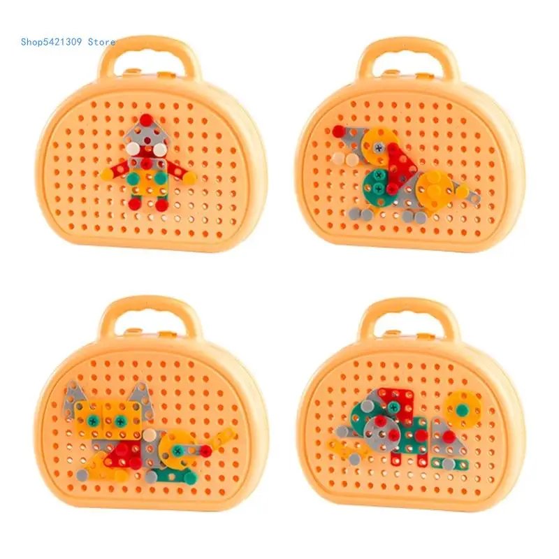 Инженерный строительный набор игрушка для детей обучающая координации рук и