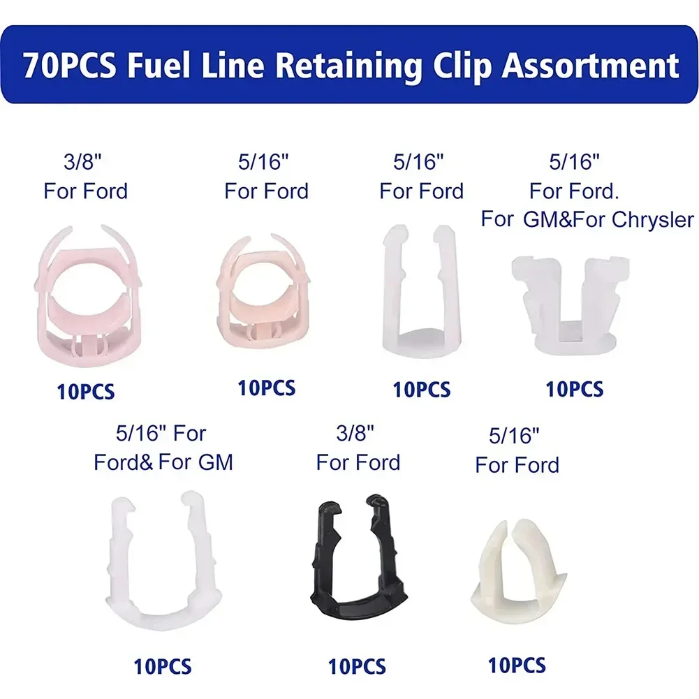 70 шт./компл. автомобильный miecz 61280 фиксатор топливной линии ассортимент