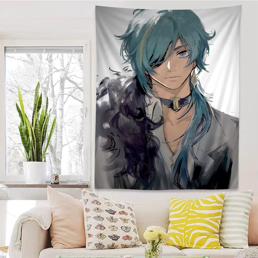 Genshin Impact Kaeya альберхиппи настенные подвесные гобелены богемные Мандала INS