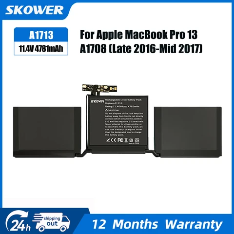 Аккумулятор SKOWER A1713 для MacBook 13