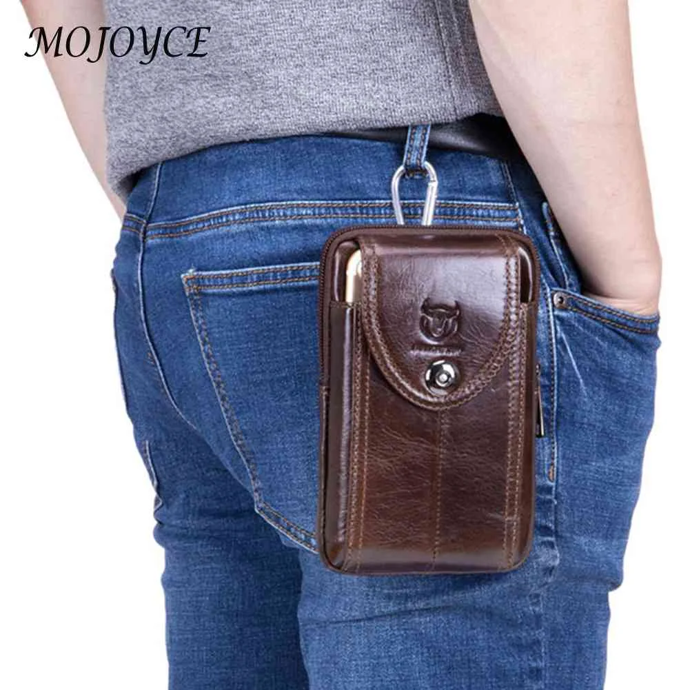 

Men Leather Belt Waist Bag Mobile Phone Bum Pouch Purse Bum Travel Purse Phone Waist Pouch Pocket Hip Hiking Bag