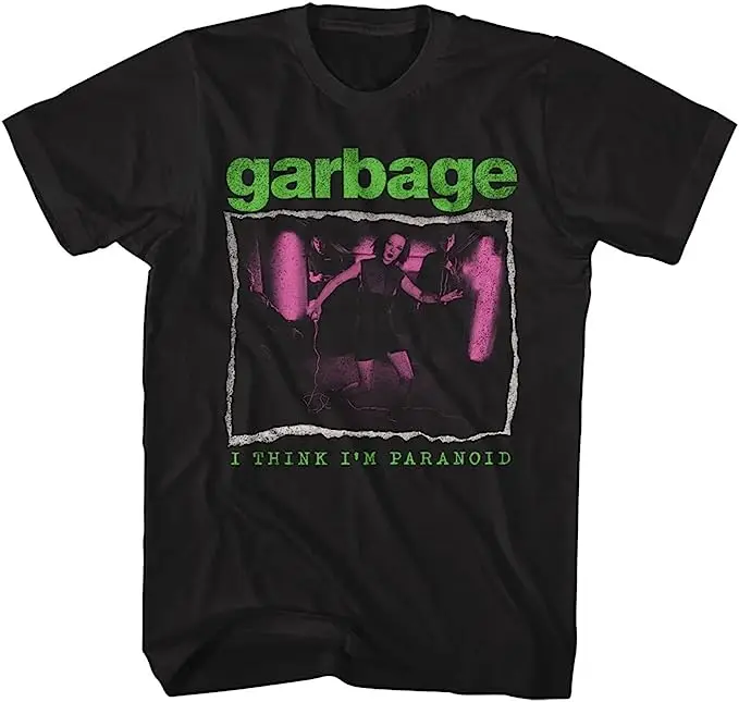 

Garbage Mental Band Printed T-shirt Mens Cotton Tshirt Music Graphic Tee-shirt Harajuku Streetwear Oversized T Shirts