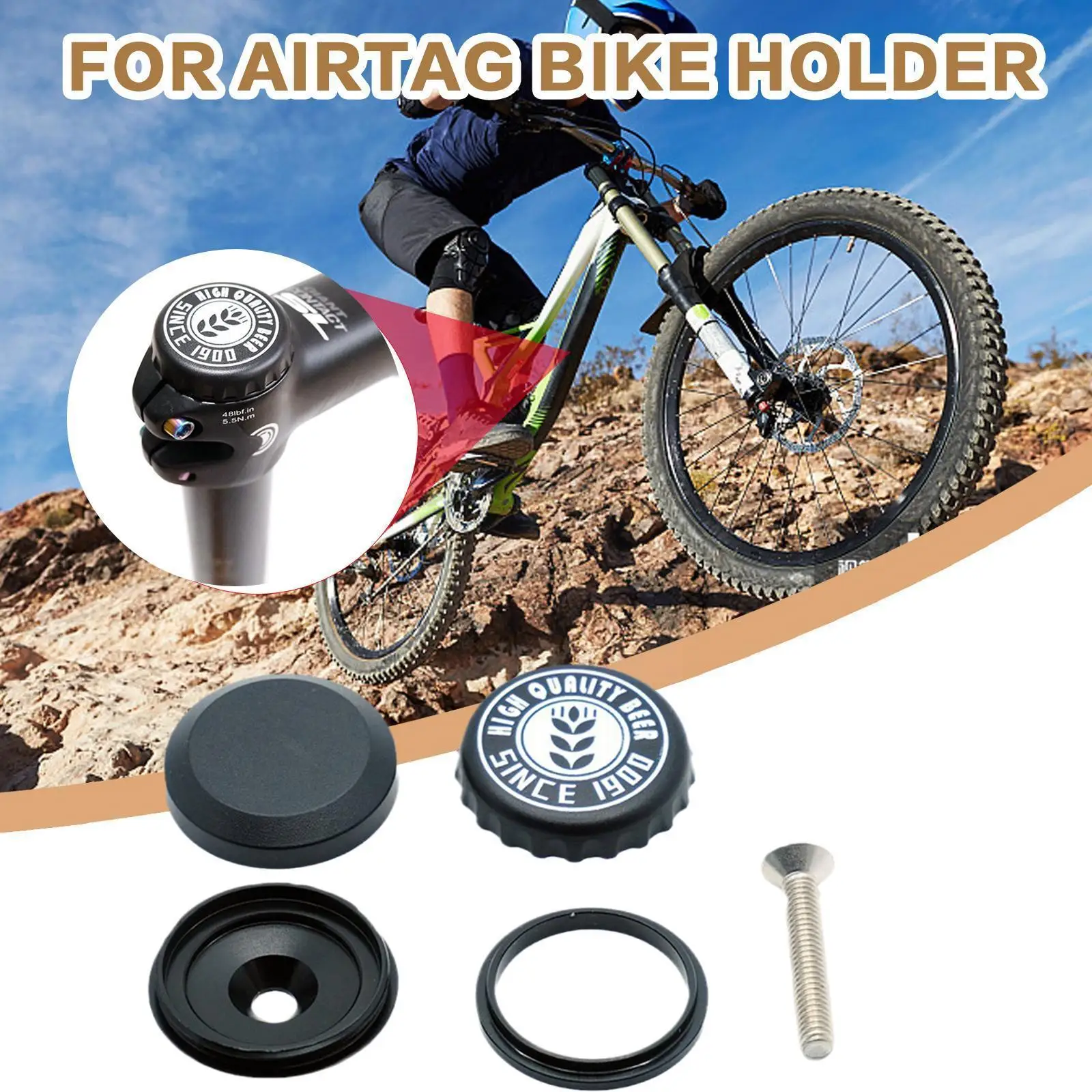 

Protective For Airtag Bike Mount Bracket Attachment Silicone Sleeve Keychain Locator Tracker For Airtag Headset Cover S6d5