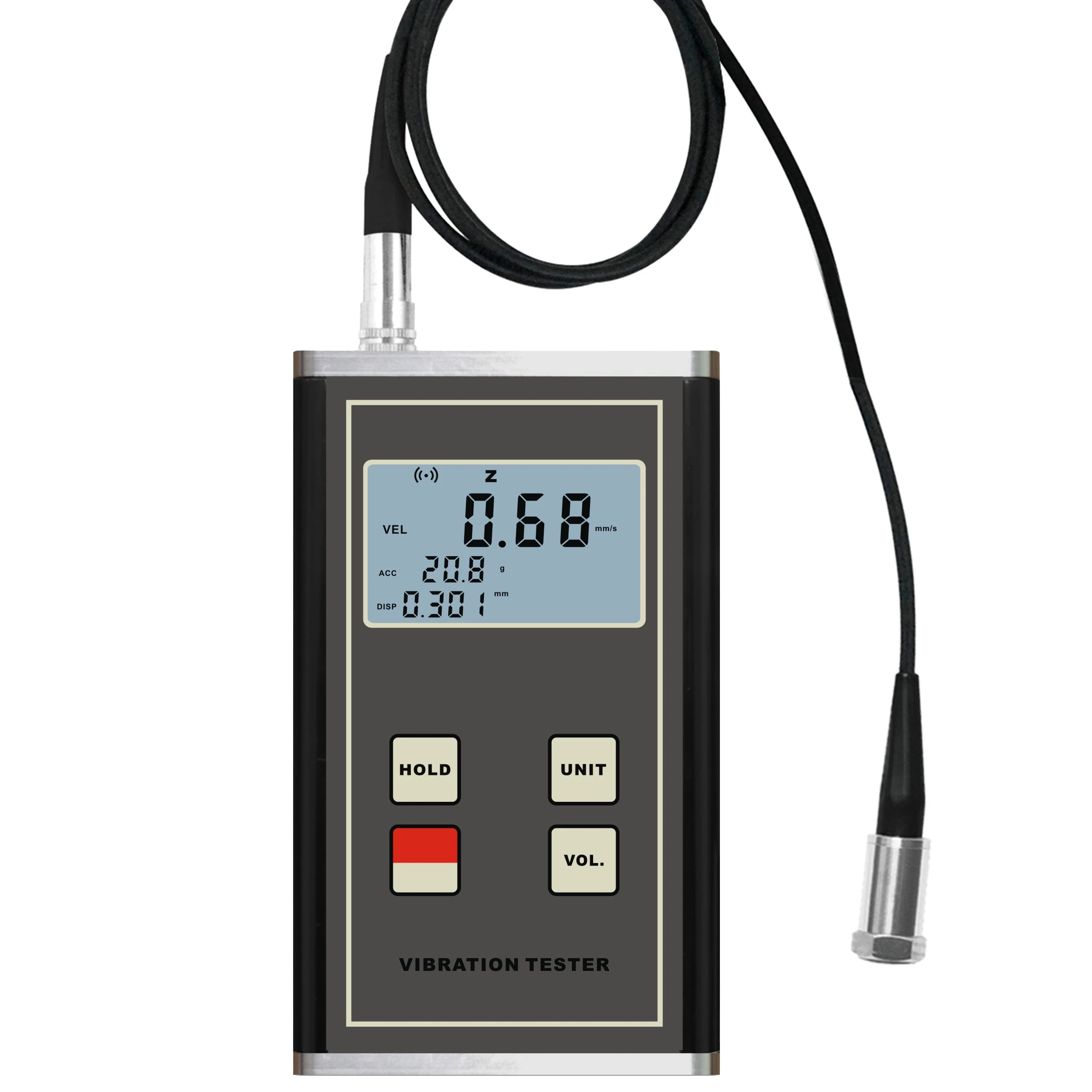 

Digital Vibration Meter,Vibration Testing Machine Usage VM-6370 for Velocity,Acceleration,Displacement
