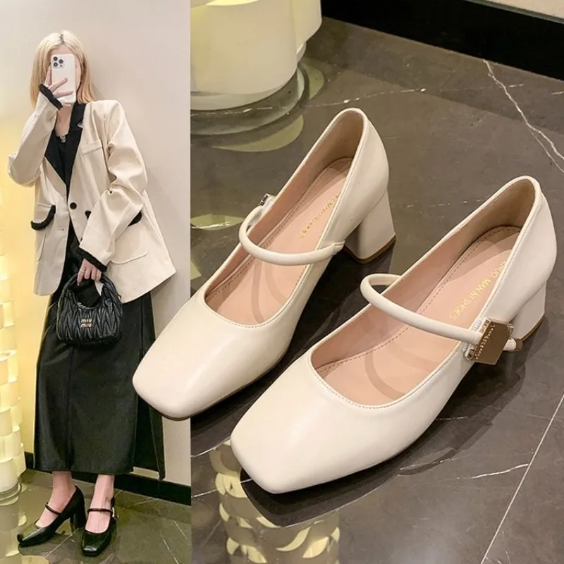 Туфли-лодочки женские с закрытым носком обувь для офиса свадьбы вечеринки низкий