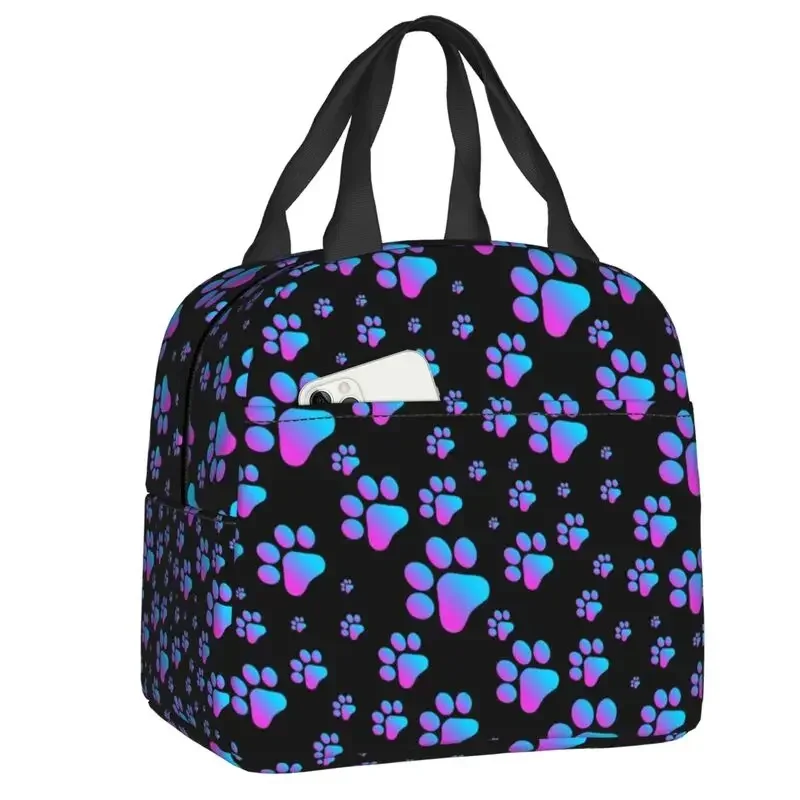 Розовая Сумка Для Обеда В Форме Собачьей Лапы Женская Термоизолированная Еды