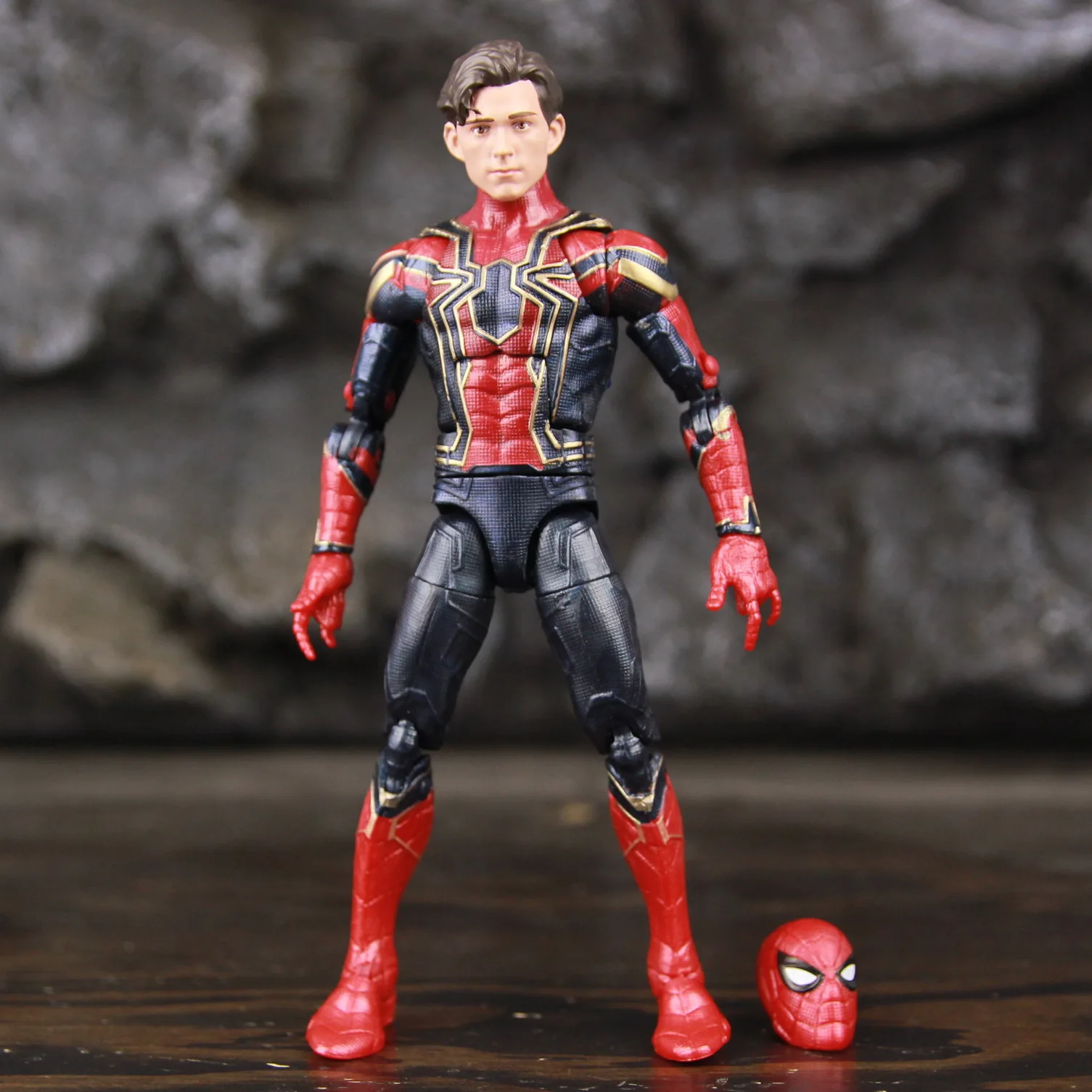 

Marvel Avengers Endgame Iron Spider Man 6" Scale Action Figure Iron-Spiderman Tom Holland KO's Legends Movie toy Doll Model