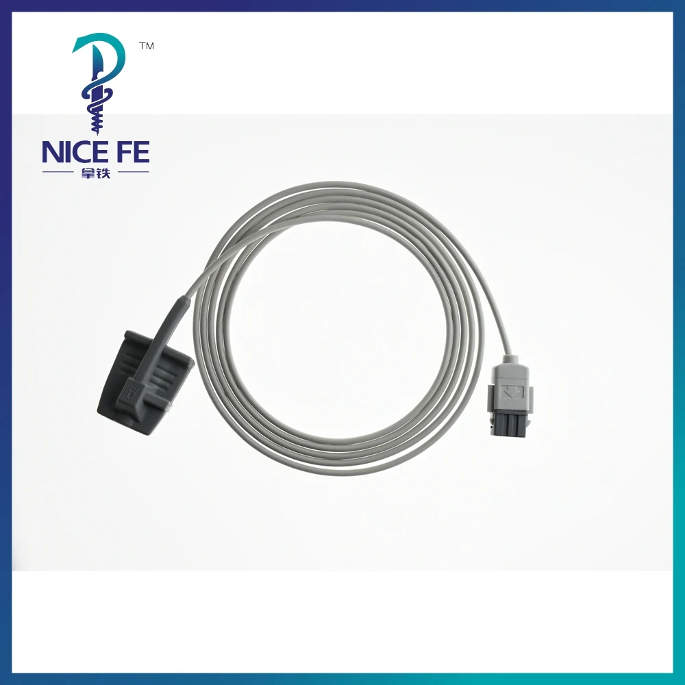 Многоразовый датчик SPO2 длинный кабель для взрослых и детей зажим пальцев