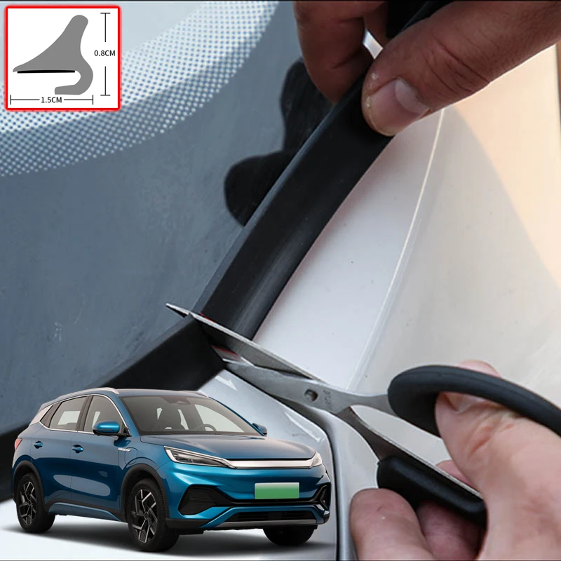 

Автомобильная резиновая уплотнительная полоса для BYD ATTO 3 2022 2023, наполнитель для спойлера, ветрозащитная полоса, наклейка, автомобильные акс...