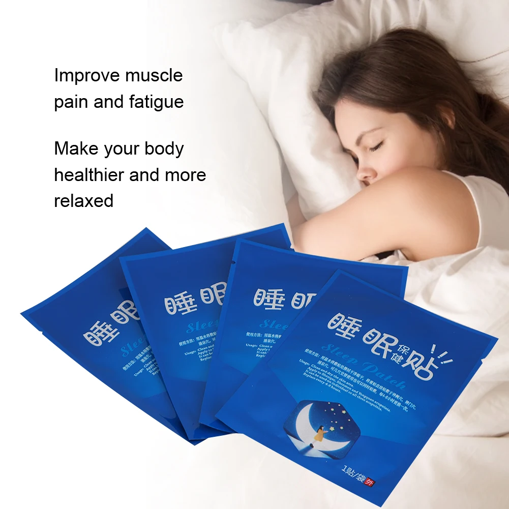 

4pcs Herbal Extract Foot Patch Improve Sleep Pain Fatigue Relief Dispel Dampness Dispel Cold Relieve Stress Health Care Sticker