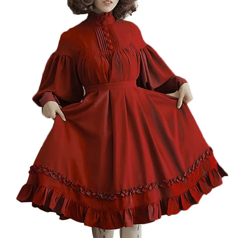 Викторианский средневековый ретро готический карнавальный костюм японской