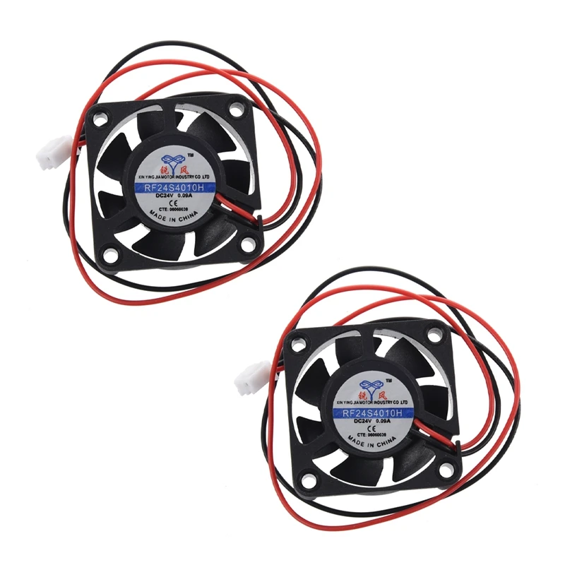 

2X DC 24V 40 x 40 x 10mm 4010 7 Blade Brushless Cooling Fan