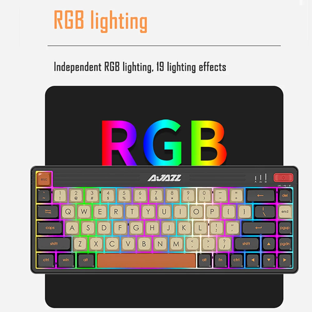 Клавиатура AJAZZ K690T Механическая игровая Bluetooth 69 клавиш RGB-подсветка | Компьютеры и