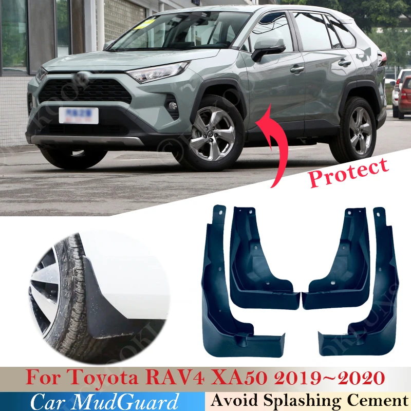 

New Mudflaps For Toyota RAV4 XA50 50 2019 2020 RAV 4 Mudguards Fender Mud Flap Guard Splash Mudguard Car Accessories Front Rear